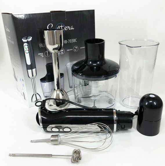 Блендер для дитячого пюре Suntera HB-703BC, 800Вт Блендер переносний | ZR-225 Блендер подрібнювач | Зображення 1