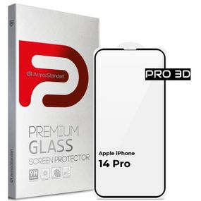 Стекло защитное Armorstandart Pro 3D Apple iPhone 14 Pro Black (ARM66355)