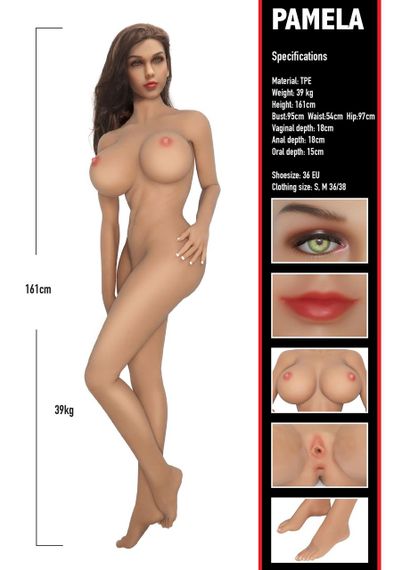Повнорозмірна реалістична секс-лялька Hidden Desire Pamela, 161 см Sex Aura | Зображення 1