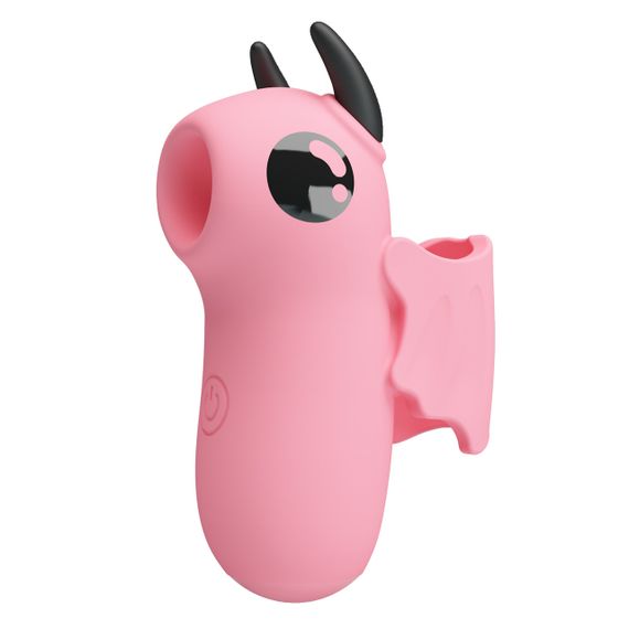 Стимулятор для клітора Pretty Love Magic Devil з сосанням та електростимуляцією, рожевий, 6.9 см sexstyle | Зображення 3