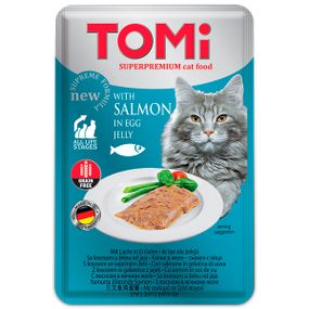 Корм TOMi Salmon In Egg Jelly влажный для котов с лососем 100 гр