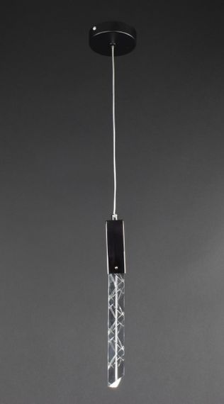 Люстра світлодіодна підвісна LED світильник для квартири на стелю лед 27630 Чорний 35-200х10х10 см.