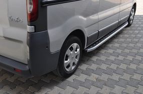 Бокові пороги Fullmond (2 шт., алюм.) Коротка база для Nissan Primastar 2002-2014рр