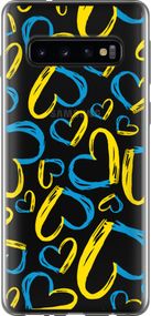 Чехол на Samsung Galaxy S10 Сердца UA "5292u-1640-17620"