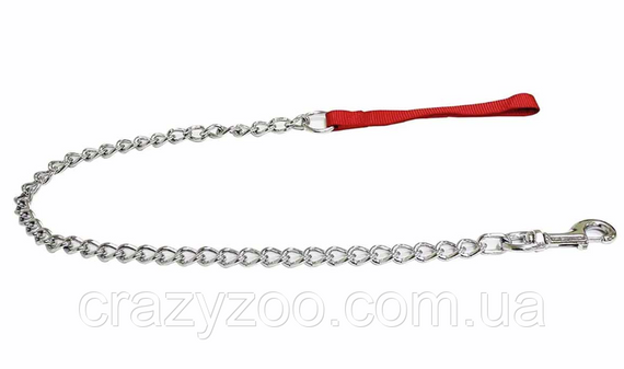 Повідець для собак Croci Walking Line ланцюжок нейлон червоний 110 см C5079526
