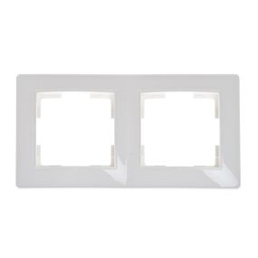Рамка двойная белая RB-2F/A wh