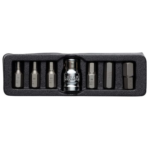 Набір біт Ultra HEX 1/2" 7шт S2 (пласт кейс) 4013202 | Зображення 1