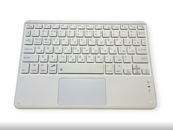 Бездротова клавіатура Primo KB01 Bluetooth з тачпадом - White | Зображення 1