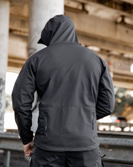 Міська тактична куртка MAXIMUS софтшел darck grey ПП7988 | Зображення 5