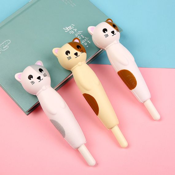 Набір ручок масляних 0.7 мм BP5024 Squishy Cat (3шт) | Зображення 7
