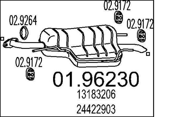 Глушник WCG103300 WCG000050