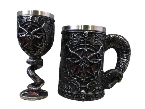 Подарунковий набір Кухоль Бокал 3D Гра Престолів Game Of Thrones Baphomet Бафомет Подарунок