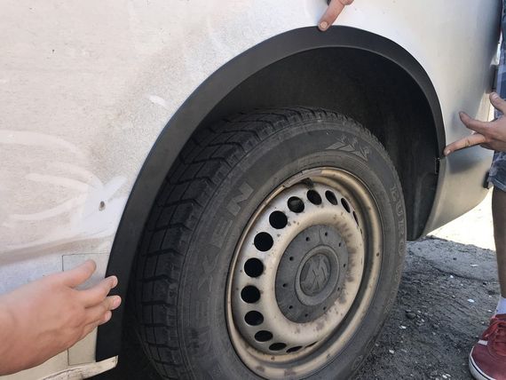 Накладки на арки (6 шт, ABS) для Volkswagen T5 Caravelle 2004-2010 років | Зображення 6