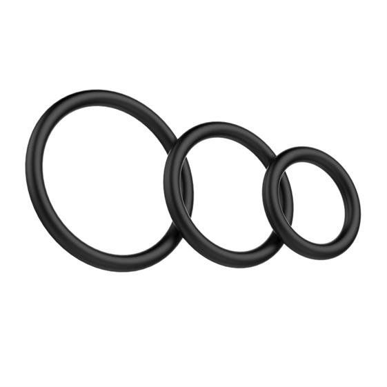 Набір ерекційних кілець - Cock & Ball Rings Rubber Set | Зображення 1
