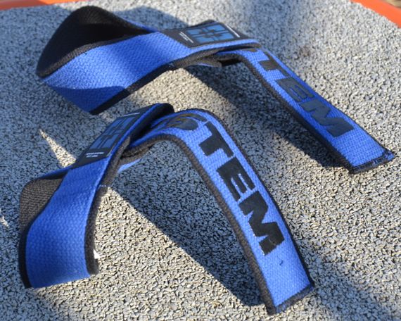 Лямки для тяги Павер сістем PS-3401 Lifting Straps Duplex Black/Blue | Зображення 5