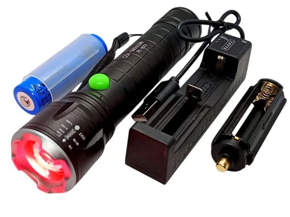 Ліхтар Bailong з червоним світлом. Модель BL-B23