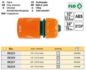 Муфта соединительная быстросъемная Польша аквастоп 3/4" FLO-89228