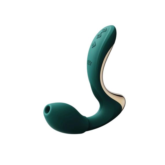 Вібратор-пульсатор з вакуумною насадкою Zalo – Talis G-Spot PulseWave Vibrator Turquoise Green Sex Aura | Зображення 4