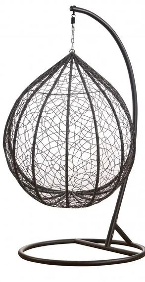 Подвесное кресло-качалка кокон Bonro Бонро 329M (черно-серое) (46000011) | Зображення 6