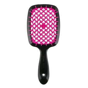 Гребінець для волосся Janeke 1830 Superbrush The Original Italian 71SP226 FFL Чорна з рожевим