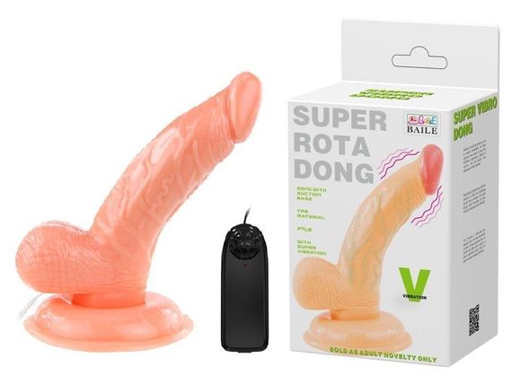 Вібратор на присосці Super rota dong, BW - 008081 Sex Aura | Зображення 1