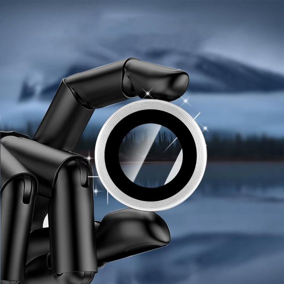 Захисне скло Metal Classic на камеру (у упак.) для Apple iPhone 17 Air (6.5") Срібний / Silver | Зображення 4