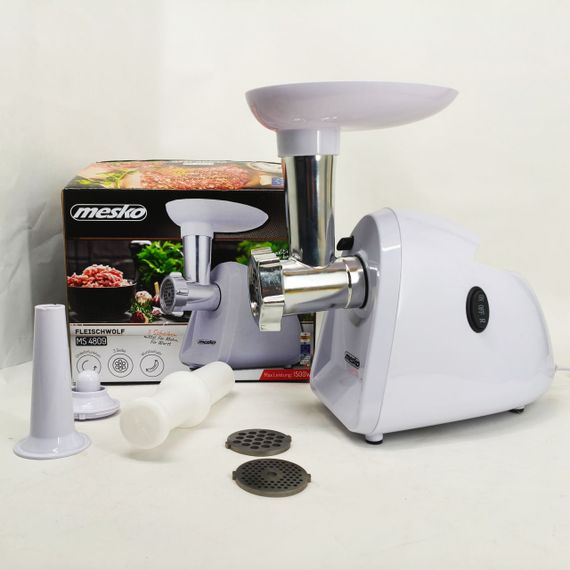 Мясорубка обычная Mesko MS 4809 1500Вт, Электромясорубки для дома для бара, Мощная домашняя мясорубка MO-51 | Зображення 6