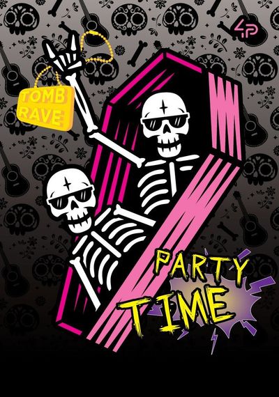 Блокнот 4Profi "Skeleton" tomb party 48 арк. формат А5 904891