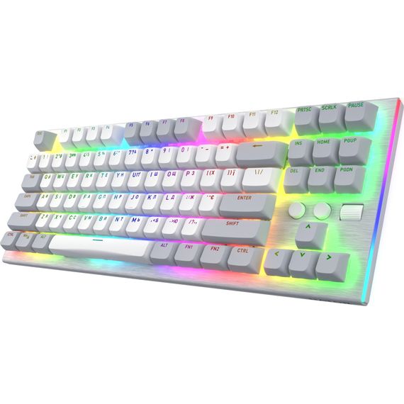 Клавіатура Hator Gravity TKL Orange USB White (HTK561UA) | Зображення 3