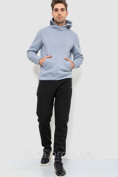 Худі чоловіче на флісі з капюшоном, колір світло-сірий, розмір XXL FA_008409 | Зображення 1