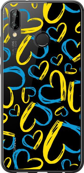 Чехол на Huawei P20 Lite Сердца UA "5292u-1410-17620"