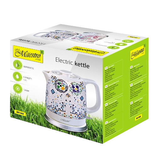 Електрочайник 1,5л 1200W кераміка MR-068-MOSAIC Maestro | Зображення 3