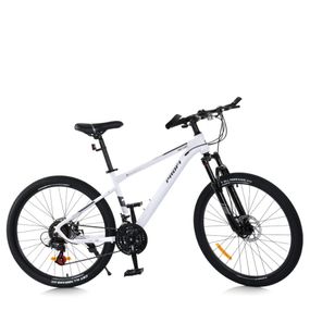 Велосипед SKD75 MTB 2605-2, 26 дюймов, стальная рама 16 Sunrun 24SP белый