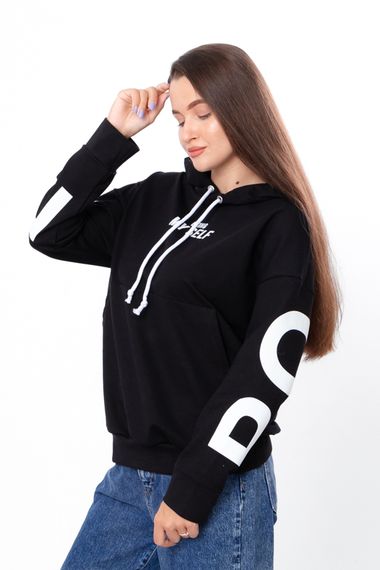 Худі для жінок Носи своє 44 Чорний (p-14893-169675) | Зображення 1