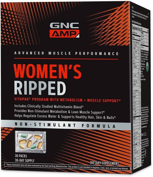Мультивитаминная смесь для женщин Gnc AMP Women's Ripped 30packs