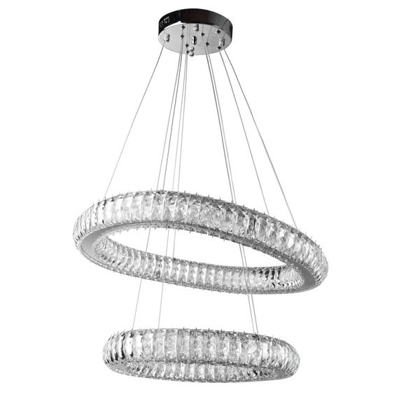 Люстра подвесная с пультом LED 88W WW+NW+CW CH (BR-990S/1)
