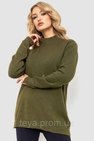 Свитер женский однотонный, цвет хаки, размер One Size FA_008488