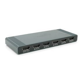 Комутатор VEGGIEG V-HD11 HDMI 1*5, HDTV2.0 4K, Grey, Box