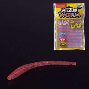 Слаги 2,3" съедобные искусственные LJ Лаки Джон Pro Series WIGGLER WORM 140153-052