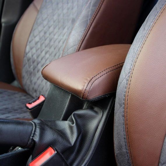 Чохли на сидіння з екошкіри та антари Dacia Logan 1 поколение 2008-2013 EMC-Elegant | Зображення 2