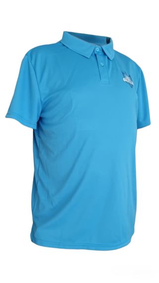 Футболка ПОЛО с коротким рукавом з принтом DEFEND (Кулмакс) блакитна XL(50) | Зображення 3