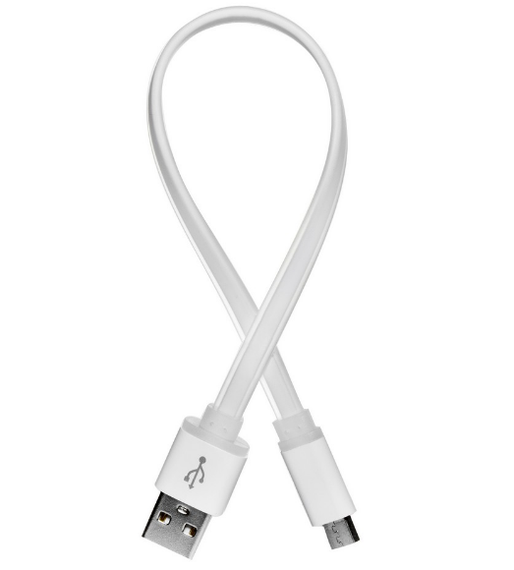 Кабель USB MicroUSB ColorWay CW-CBUM-MUM25W 2,0A 0,25м білий | Зображення 1