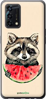 Чохол на Oppo A95 Єнотик з кавуном "4605u-2345-2448"