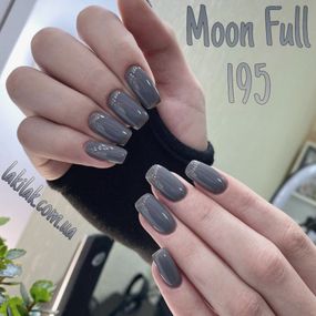 Гель-лак Moon Full №195 темний попіл 8мл