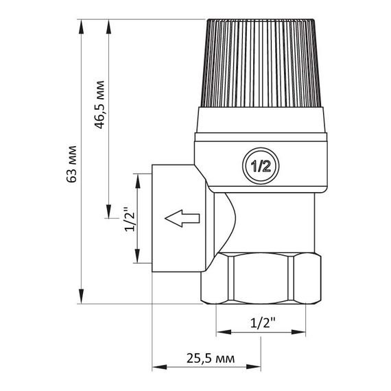 Запобіжний клапан 3BAR Koer KR.1260 (KR2680) | Зображення 1