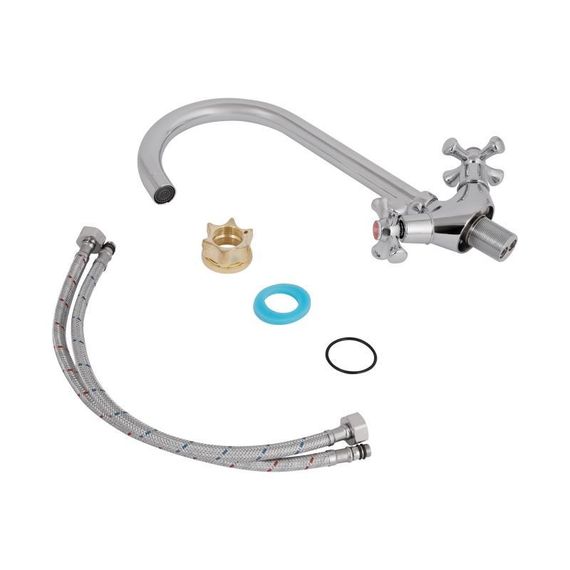 Смеситель для кухни Lidz Lamb 278F двухвентильный LDLAM278FCRM35071 Chrome | Зображення 6