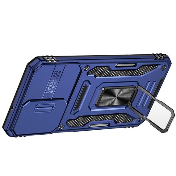 Ударостійкий чохол Camshield Army Ring для Samsung Galaxy A23 4G Синій / Navy | Зображення 3