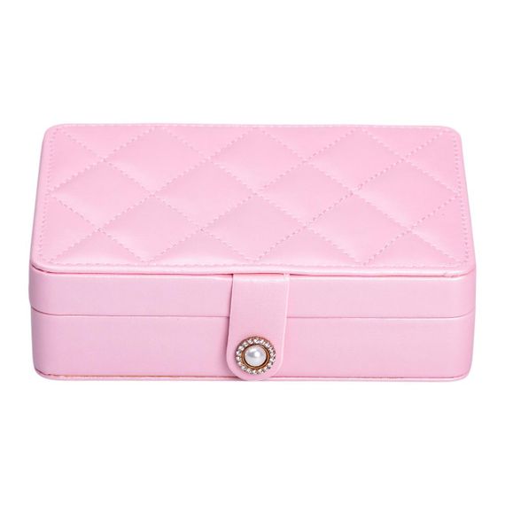 Шкатулка для украшений из эко кожи 16×11×4.7 см органайзер для ювелирных изделий HP-5-30P | Зображення 3