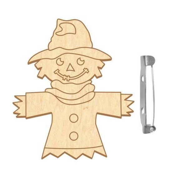 Заготовка броши для раскрашивания "Городское пугало" FDZB-107 | Зображення 1