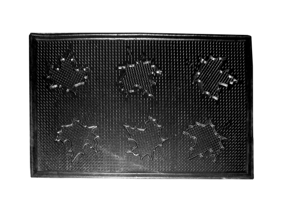 Коврик придверный резиновый "Кленовый листок" 38x58 см (RMP03-3858)